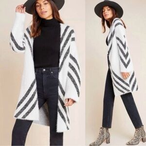 Anthropologie Sleeping on Snow Valia Eyelash Sweater Coat Cardigan sz XS